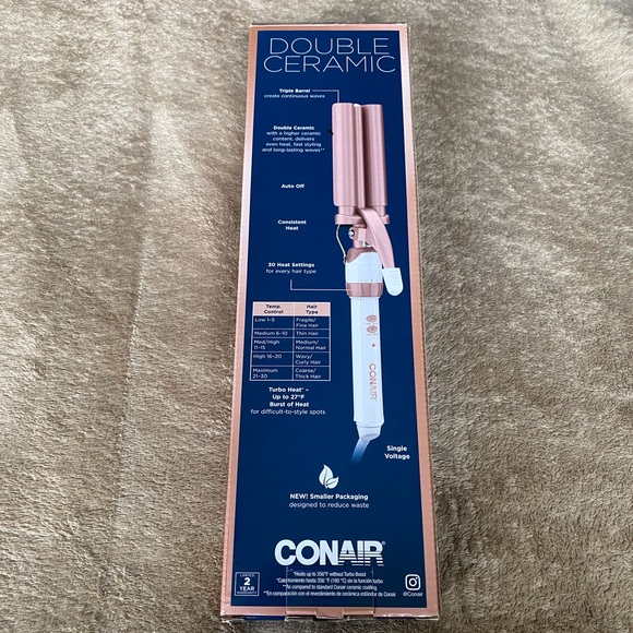 Conair Double Ceramic Triple Barrel Curl Waver - Picture 7 of 8